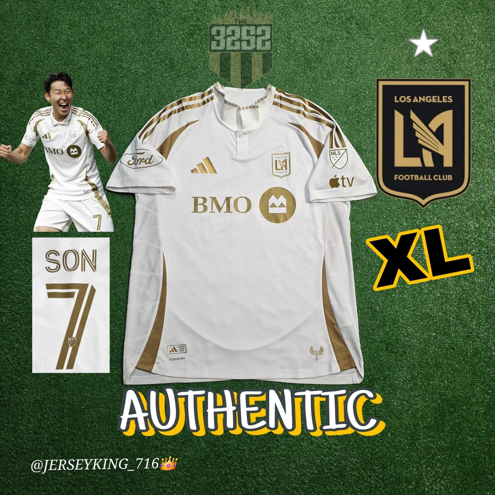 MLS Adidas LAFC Son Heung Min #7 2025/2026 Authentic Away Jersey XL
